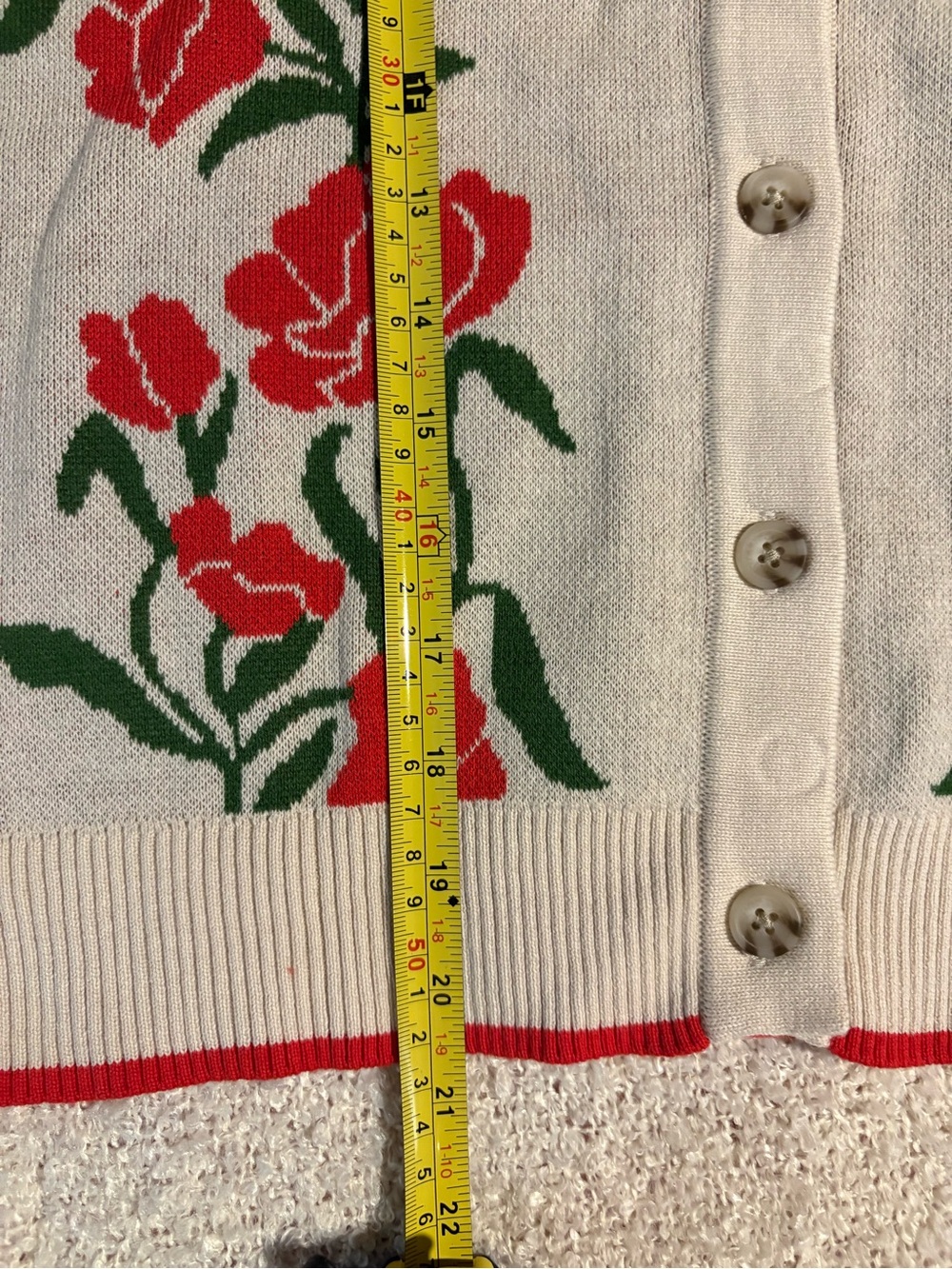 Scotch & Soda Poinsettia Crewneck 100% Cotton Cardigan Sweater Size Med-NWT - Picture 11 of 16